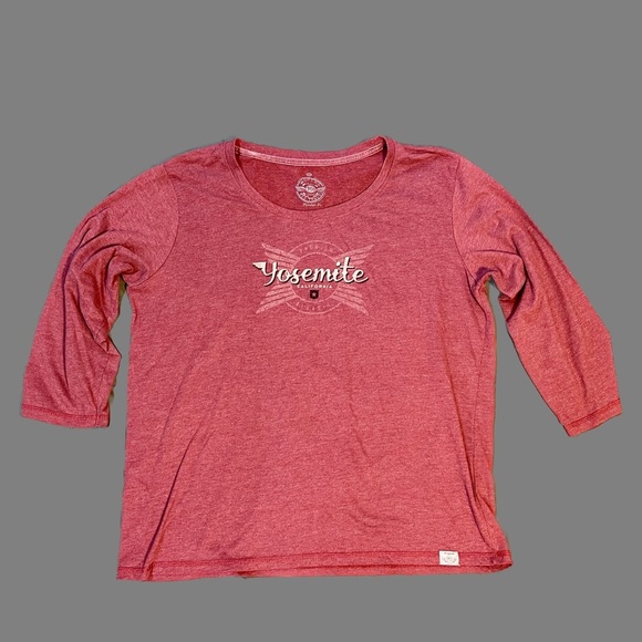 P51 Red Thread Women's Red Thread Yosemite California ¾ sleeve t-shirt XXL - Picture 1 of 4